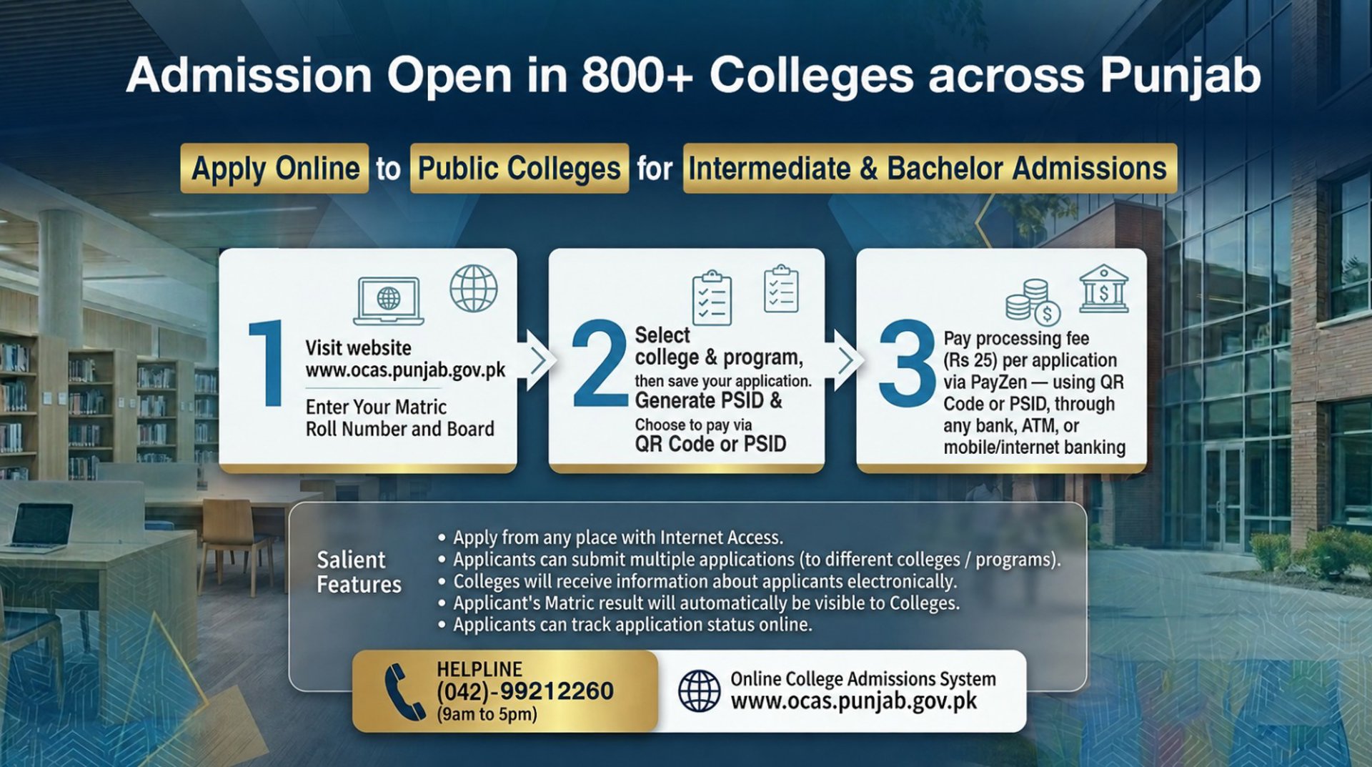 Admission Open in Punjab
